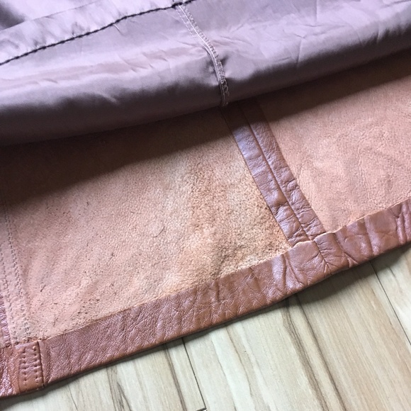 VINTAGE Leather Trench Jacket Medium (Sz 6-8) EUC - Picture 5 of 8